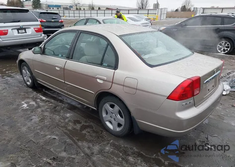 2002 Honda Civic Ex z USA, uszkodzony, nr VIN JHMES26702S002711